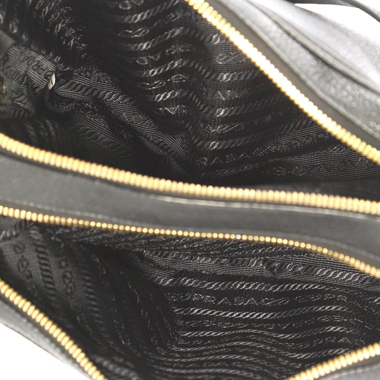 Prada Black Nylon Double Zip Camera Bag - ShopperBoard