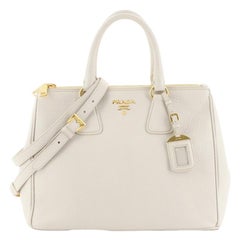 Prada Double Zip Convertible Tote Vitello Daino Large