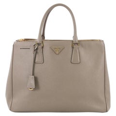 Prada Double Zip Lux Tote Saffiano Leather Large