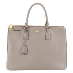 Prada Double Zip Lux Tote Saffiano Leather Large