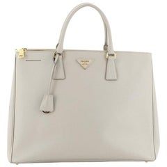 Prada Double Zip Lux Tote Saffiano Leather Large 