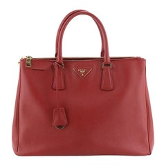 Prada Double Zip Lux Tote Saffiano Leather Large