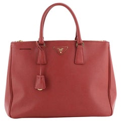 Prada Double Zip Lux Tote Saffiano Leather Large