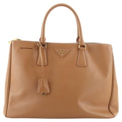 Prada Double Zip Lux Tote Saffiano Leather Large