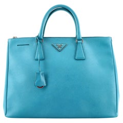 Prada Double Zip Lux Tote Saffiano Leather Large