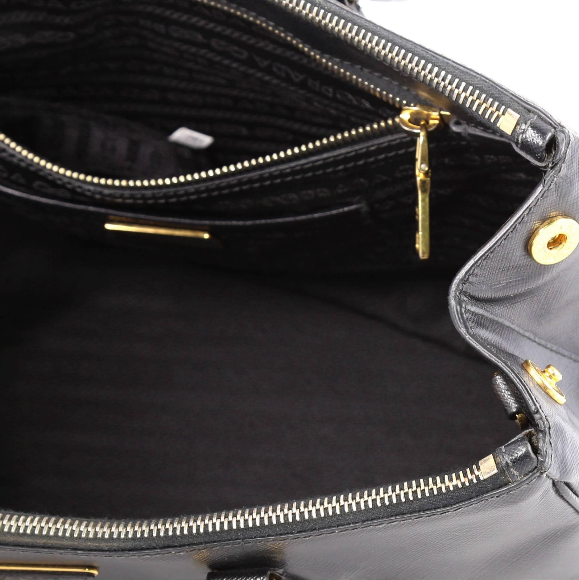 Prada Double Zip Lux Tote Saffiano Leather Medium 2