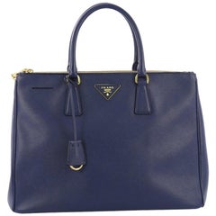 Prada Double Zip Lux Tote Saffiano Leather Medium