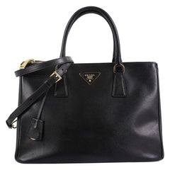 Prada Double Zip Lux Tote Saffiano Leather Medium
