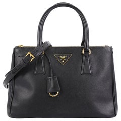 Prada Double Zip Lux Tote Saffiano Leather Medium
