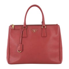 Prada Double Zip Lux Tote Saffiano Leather Medium