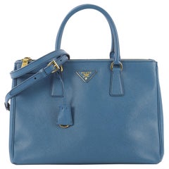 Prada Double Zip Lux Tote Saffiano Leather Medium