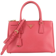 Prada Double Zip Lux Tote Saffiano Leather Medium