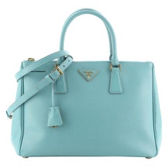 Prada Double Zip Lux Tote Saffiano Leather Medium