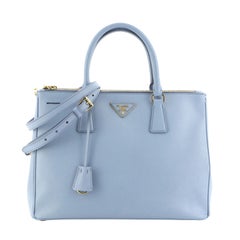 Prada Double Zip Lux Tote Saffiano Leather Medium