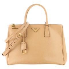Prada Double Zip Lux Tote Saffiano Leather Medium