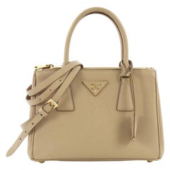Prada Double Zip Lux Tote Saffiano Leather Mini