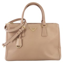 Prada Double Zip Lux Tote Saffiano Leather Smal