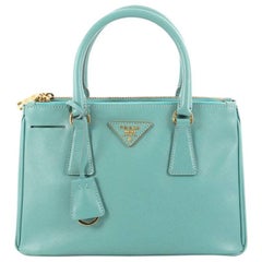 Prada Double Zip Lux Tote Saffiano Leather Small