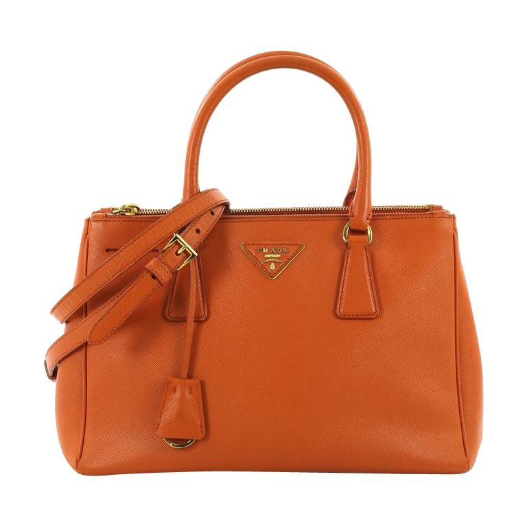 Prada Double Zip Lux Tote Saffiano Leather Small