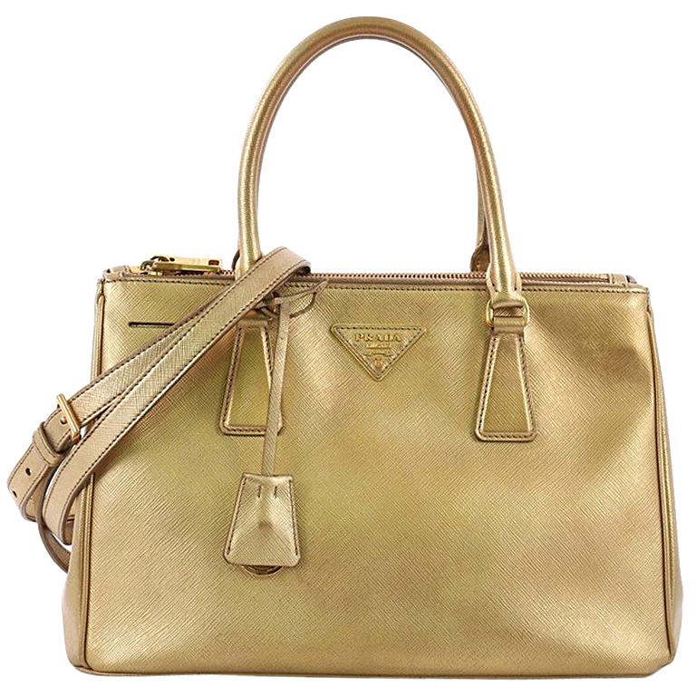 Prada Double Zip Lux Tote Saffiano Leather Small