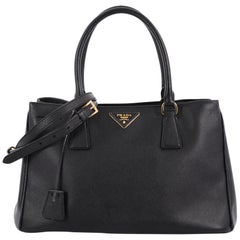 Prada Double Zip Lux Tote Saffiano Leather Small