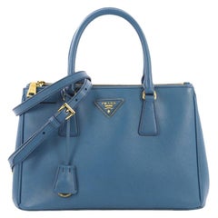 Prada Double Zip Lux Tote Saffiano Leather Small