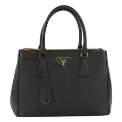 Prada Double Zip Lux Tote Saffiano Leather Small
