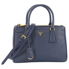 Prada Double Zip Lux Tote Saffiano Leather Small