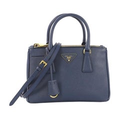 Prada Double Zip Lux Tote Saffiano Leather Small