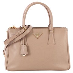 Prada Double Zip Lux Tote Saffiano Leather Small