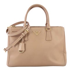 Prada Double Zip Lux Tote Saffiano Leather Small
