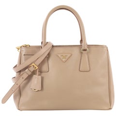 Prada Double Zip Lux Tote Saffiano Leather Small