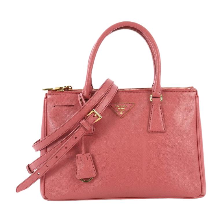 Prada Double Zip Lux Tote Saffiano Leather Small at 1stDibs