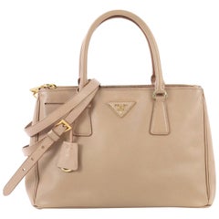 Prada Double Zip Lux Tote Saffiano Leather Small
