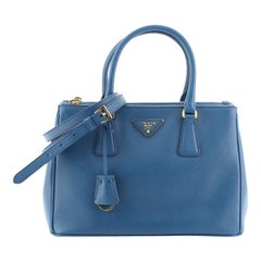 Prada Double Zip Lux Tote Saffiano Leather Small