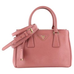 Prada Double Zip Lux Tote Saffiano Leather Small