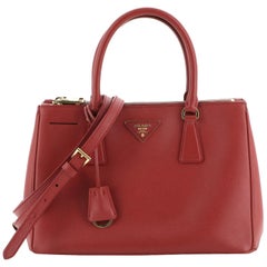 Prada Double Zip Lux Tote Saffiano Leather Small