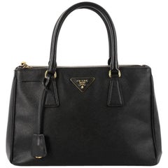 Prada Double Zip Lux Tote Saffiano Leather Small