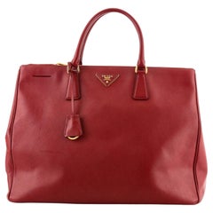 Prada Convertible Open Tote Saffiano Leather Small For Sale at 1stDibs