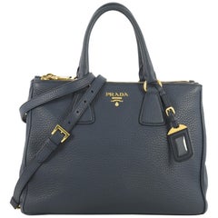 Prada Double Zip Tote Vitello Daino Medium