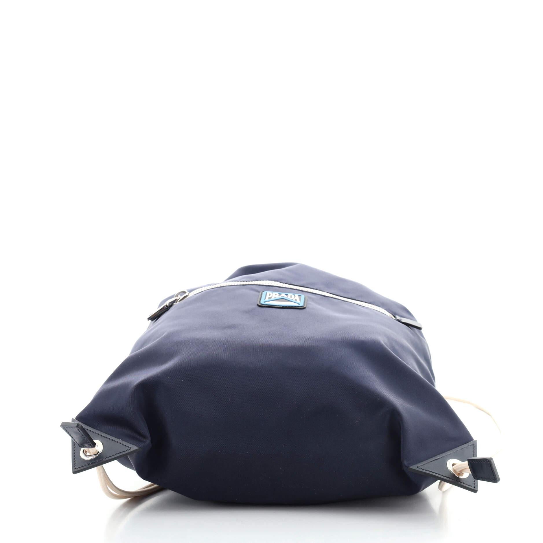 prada tessuto drawstring backpack