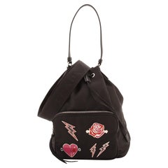 Prada Kordelzug Bucket Bag verschönert Tessuto Klein