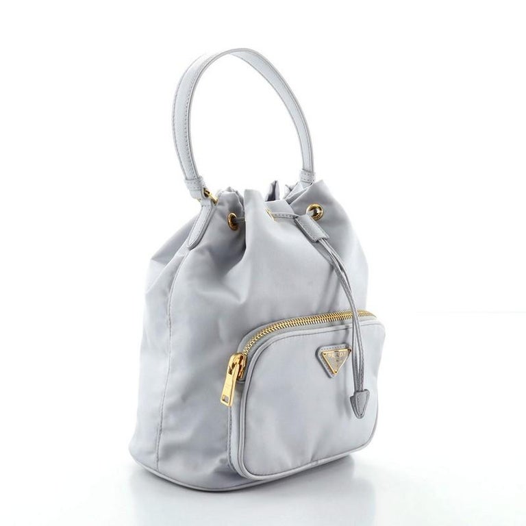 Prada Drawstring Bucket Bag Tessuto Small at 1stDibs
