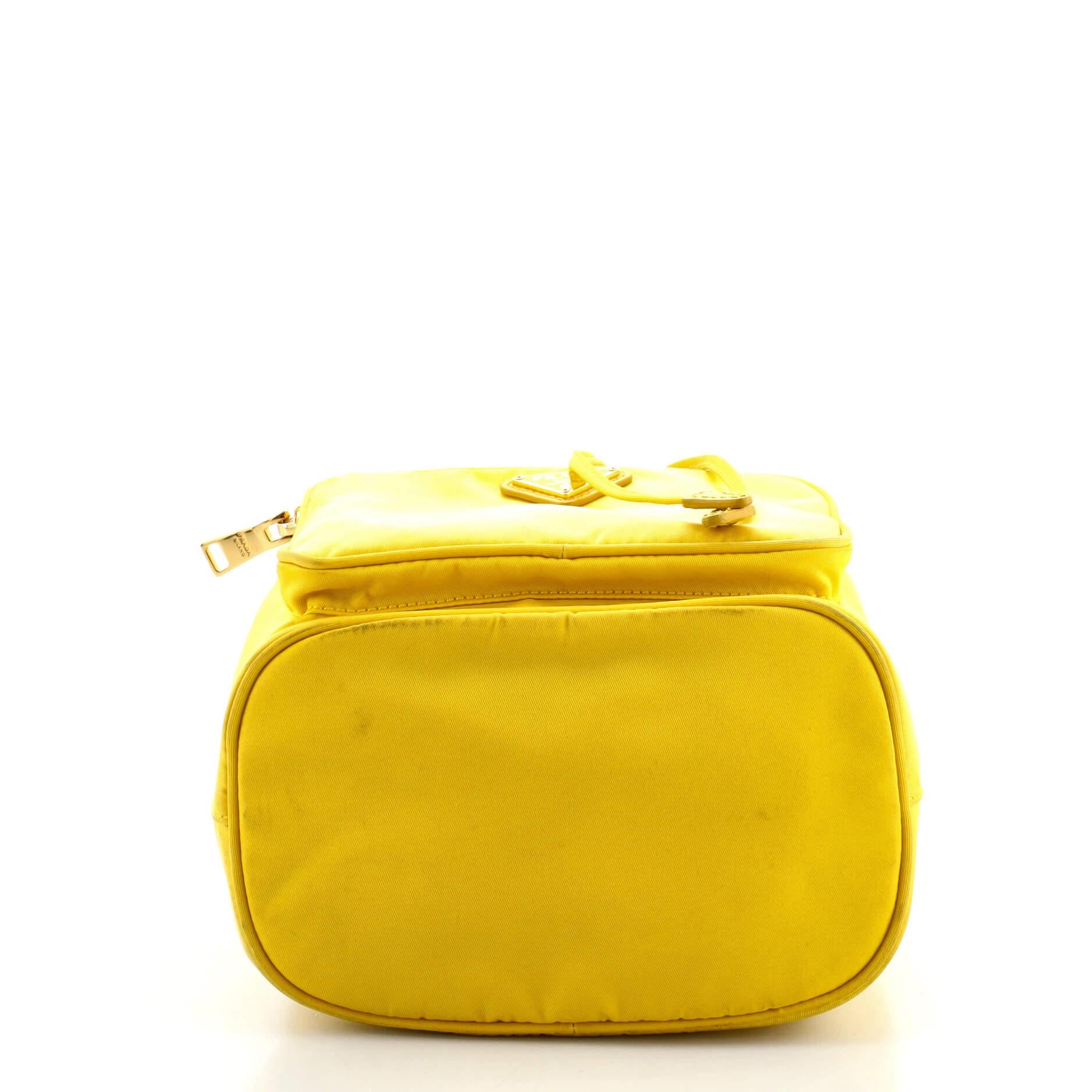 Prada Drawstring Bucket Bag Tessuto Small In Good Condition In NY, NY