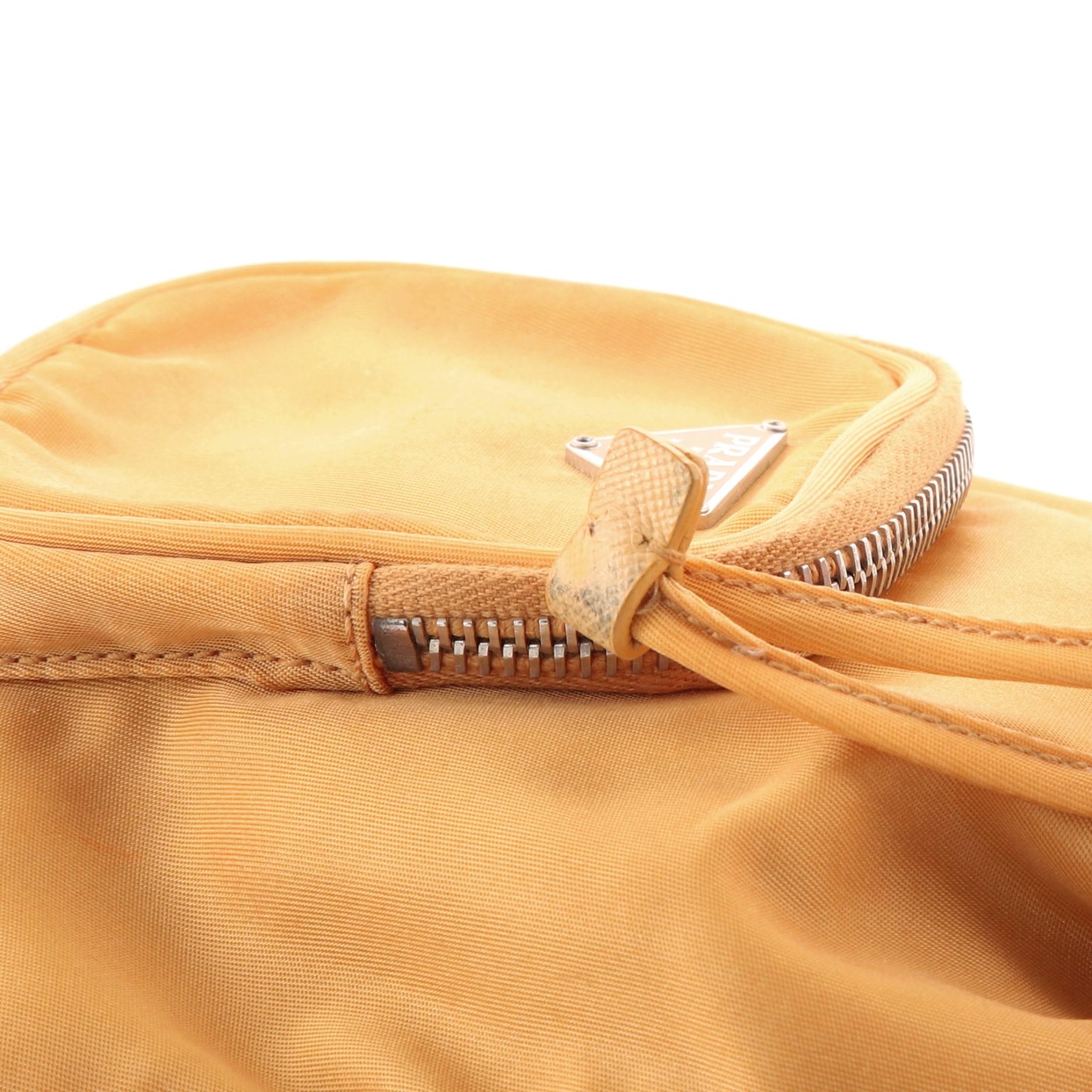 Prada Drawstring Bucket Bag Tessuto Small In Good Condition In NY, NY