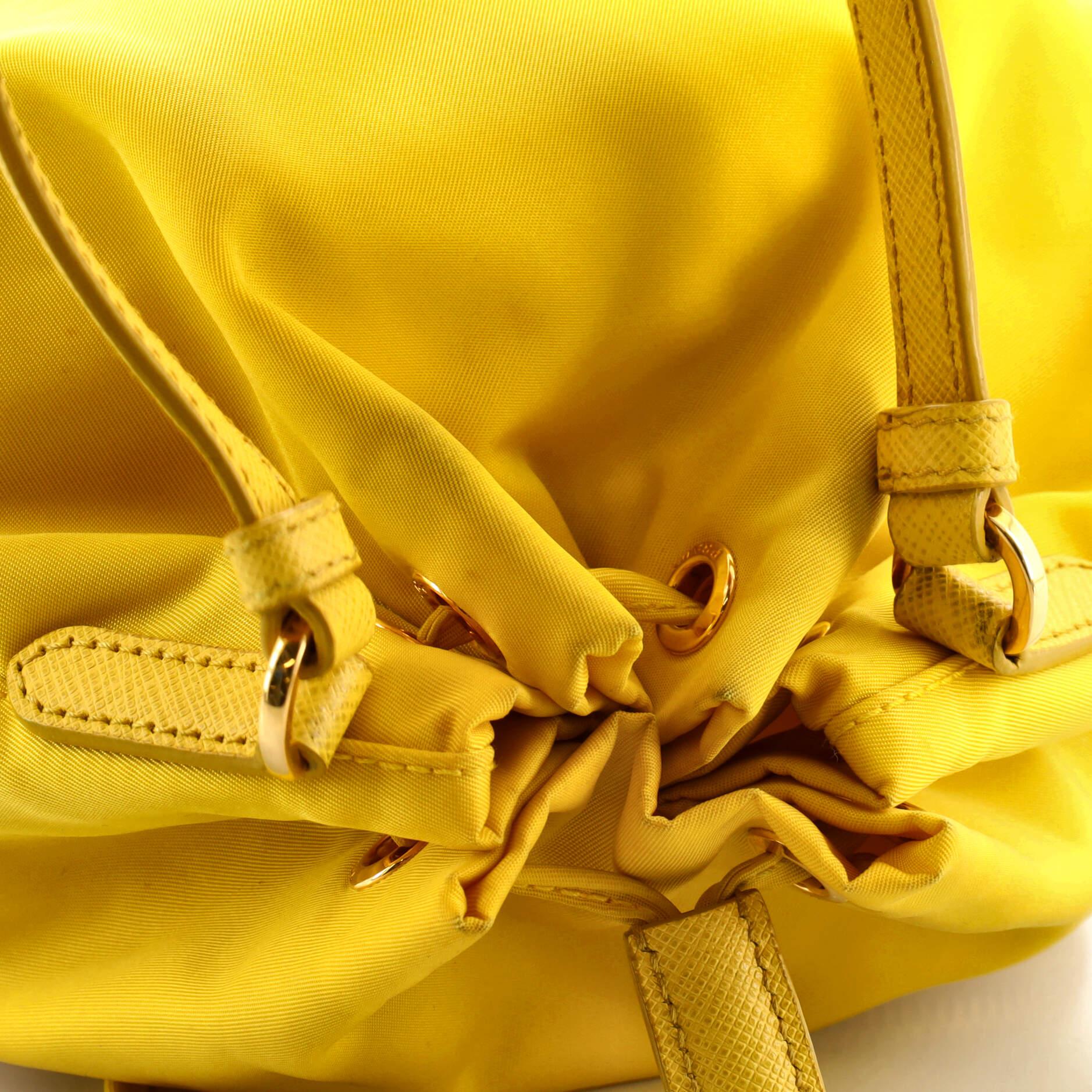 Prada Drawstring Bucket Bag Tessuto Small 2