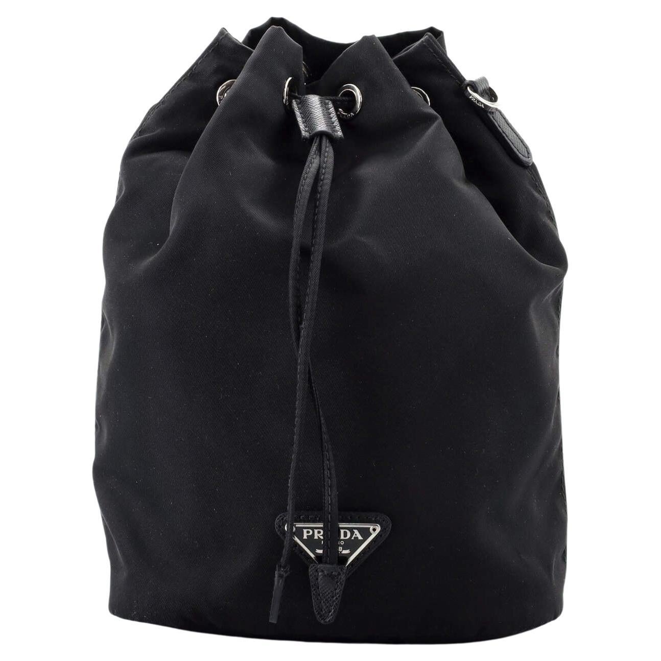 Prada Black Nylon Tessuto City Tote at 1stDibs