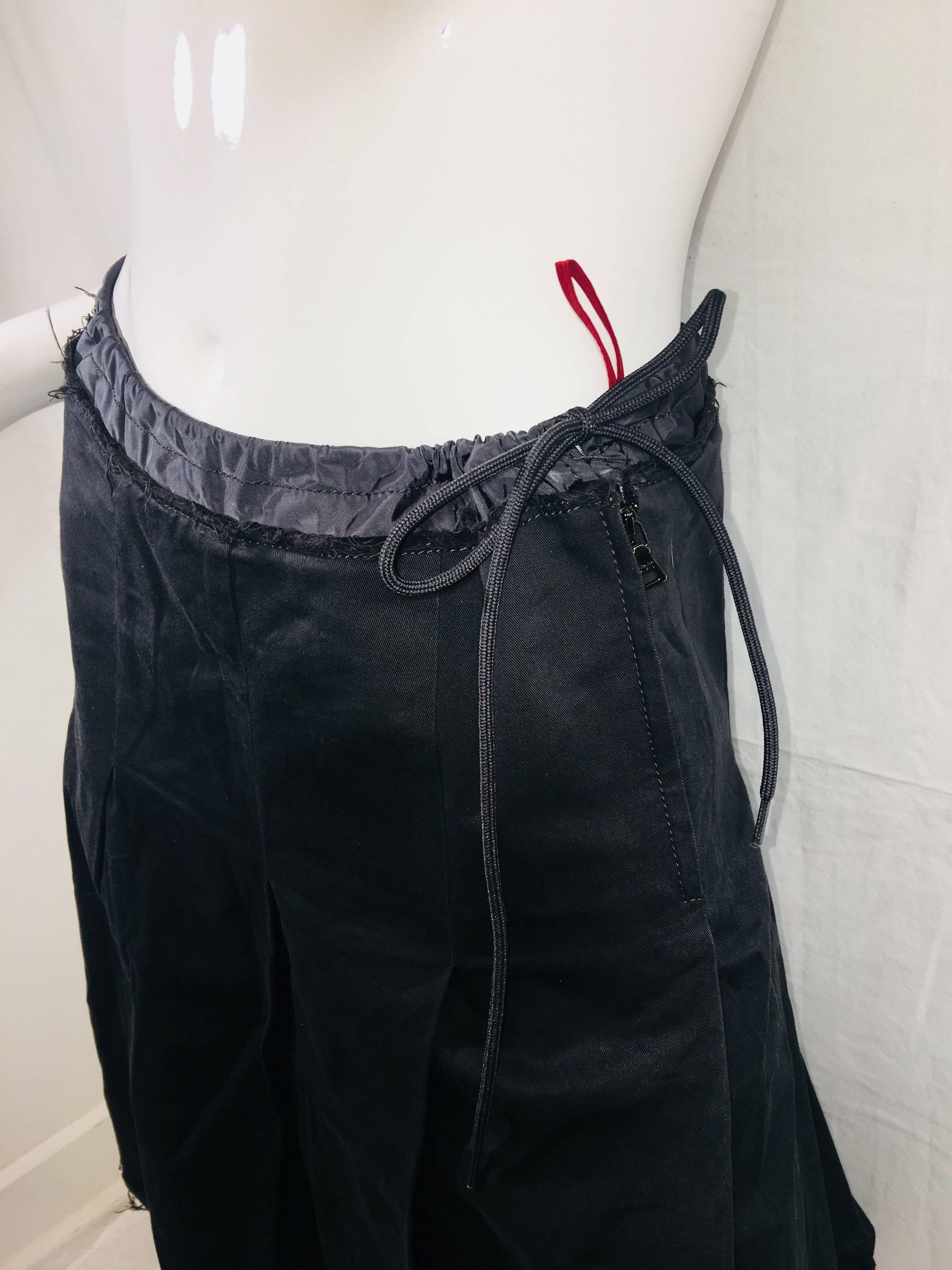 Prada Drawstring Skirt In Excellent Condition In Bridgehampton, NY