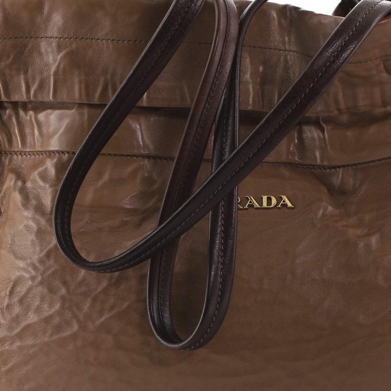 Prada Drawstring Tote Nappa Antik Groß 1