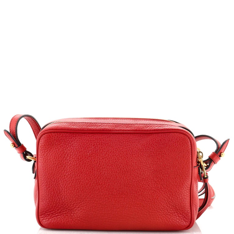 Vitello Daino Double Zip Camera Bag – Keeks Designer Handbags